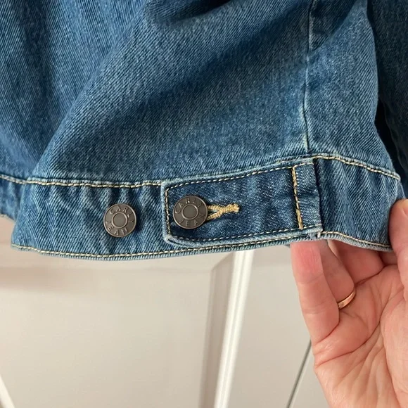 Carly Jean Los Angeles fletcher medium wash denim jacket women’s size XL - Picture 7 of 9